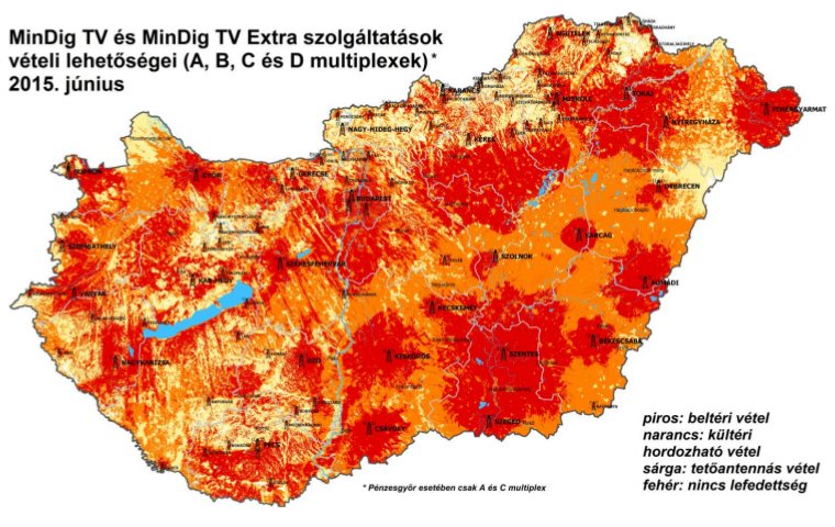 upc lefedettség magyarország térkép MinDig TV csatornakiosztás   sat tv radio upc lefedettség magyarország térkép